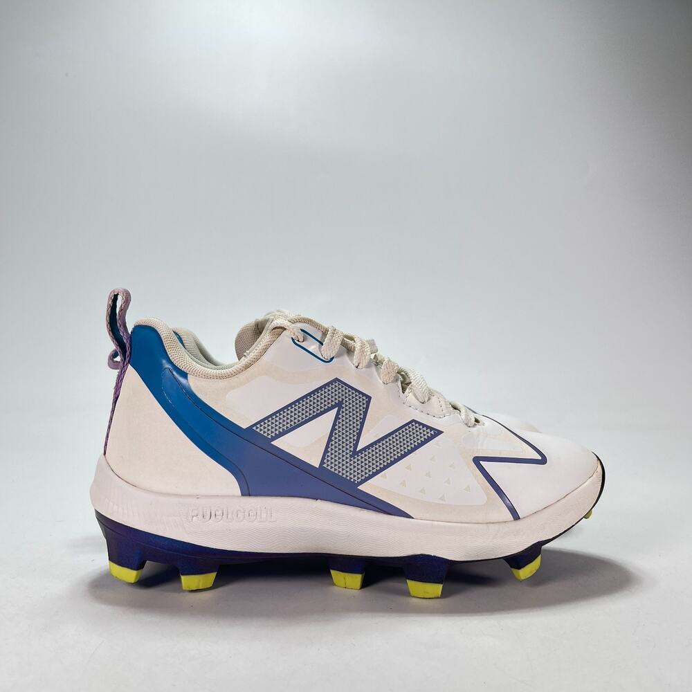 New Balance FuelCell Romero Duo White Blue Athletic Shoes SKROMAT2 Youth Sz 3.5